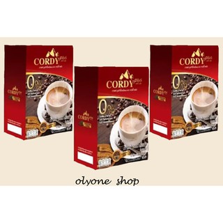 กาแฟคอร์ดี้พลัสCordyกาแฟผสมถั่งเฉ้าปรุงสำเร็จชนิดผง อร่อยและมีประโยชน์พร้อมบำรุงสุขภาพ(ถั่งเฉ้าอ.วิโรจน์)ของแท้(3กล่อง)