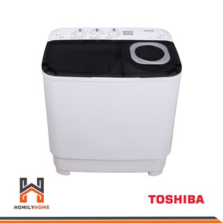 TOSHIBA เครื่องซักผ้าฝาบน แบบ 2 ถัง รุ่น VH-H85MT ขนาด 7.5 KG เครื่องซักผ้า