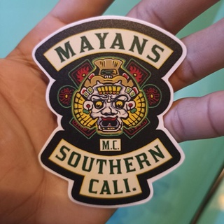 สติ๊กเกอร์MAYANS MC🔥StickersPVCเคลือบด้านกันน้ำกันรอยอย่างดีตกแต่งได้ทั่วไป...🔥