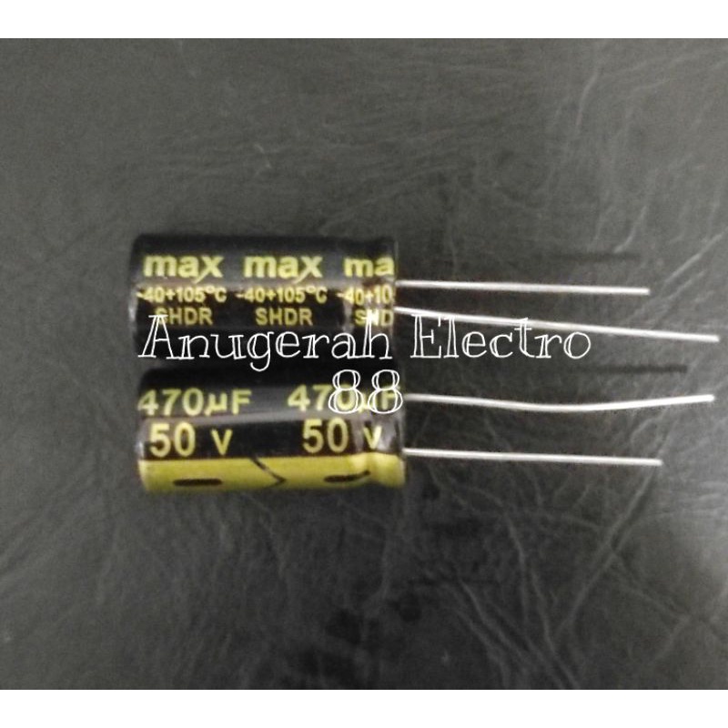 ELCO 470UF 50V ELKO 470 UF 50 V ELKO MAX ELCO 50V