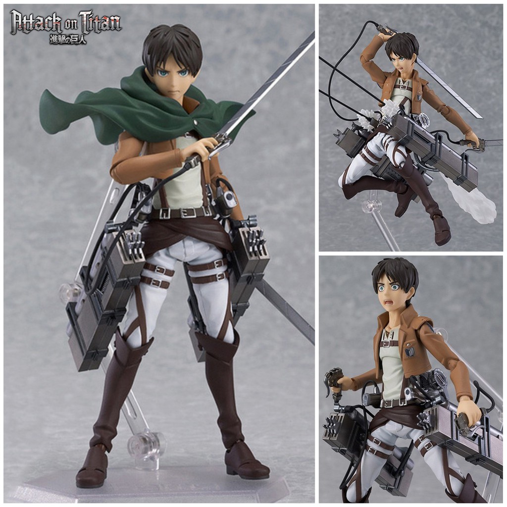 Figma ฟ กม า Model Figure ฟ กเกอร โมเดล จาก Attack On Titan ผ าพ ภพไทท น Eren Jaeger เอเลน Shopee Thailand - ฟ กเกอร mini roblox game action figure figma oyuncak shopee