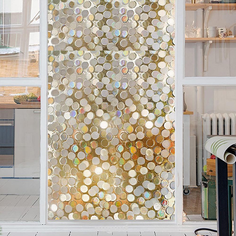 45x100cm Glass Film Dot Sequins Glittering Window Sticker Bathroom ...