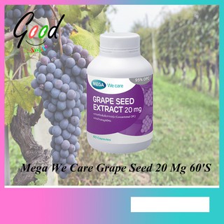 Mega We Care Grape Seed 20 Mg 60S สารสกัดเมล็ดองุ่น