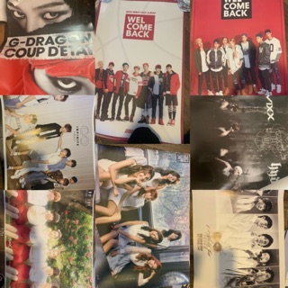 พร้อมส่ง โปสเตอร์ ออฟ ของแท้ IKON APINK INFINITE VIXX GD BIGBANG after school SNSD F(X) secret TVXQ