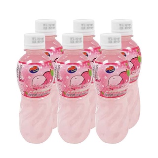 เอ็มแอนด์เค น้ำลิ้นจี่ผสมวุ้นมะพร้าว 320ml ยกแพ็ค 6ขวด M&amp;K LYNCHEE COCONUT JELLY JUICE