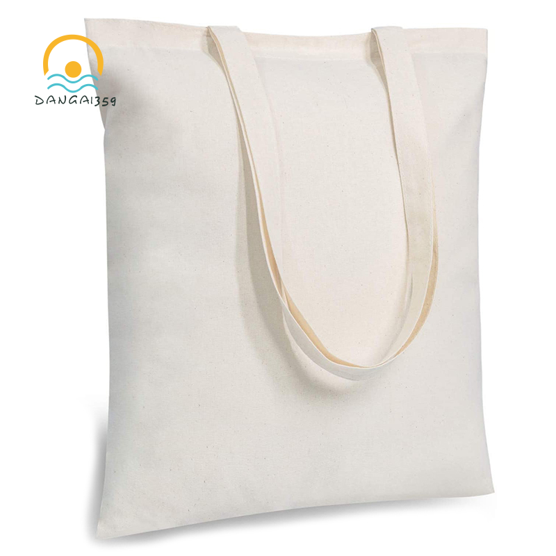 Cotton Tote Bag, Reusable Grocery Shopping Cloth Bags, Suitable For DIY
