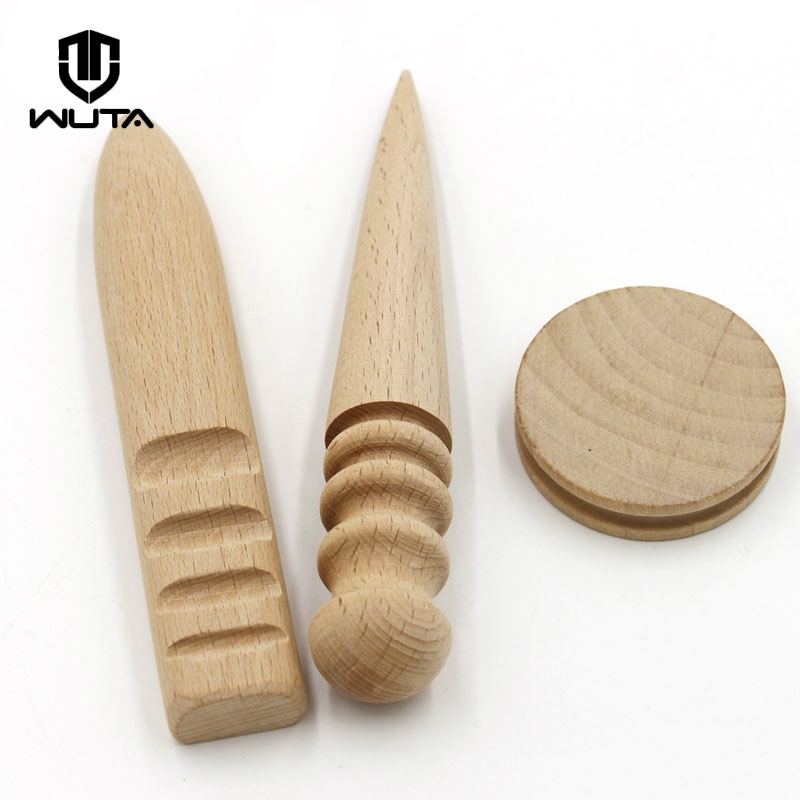 เครื ่ องมือหนัง DIY ขอบไม ้ craft Buffing ภาษาโปลิชคํารอบ Handmade แกะสลักลายนูนหนังหัตถกรรมเครื ่ องมือ