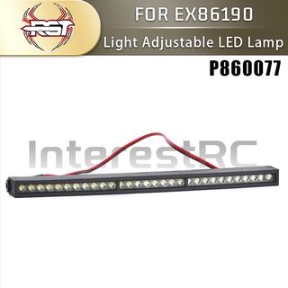 หลอดไฟ LED ปรับได้ P860077 รีโมตคอนโทรลไฟฟ้า อุปกรณ์เสริม สําหรับอัพเกรดรถไต่หินบังคับ RGT EX86190 1/10