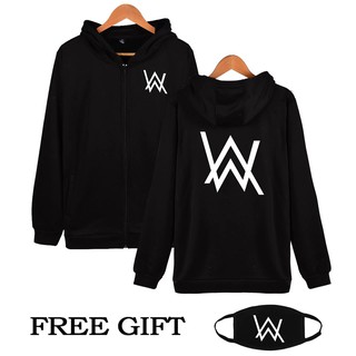 สวมใส่ Alan Walker Dj Hoodies เสื้อคลุมด้วยผ้าผู้ชาย &amp; amp; ซิปเสื้อกันหนาวหมวก