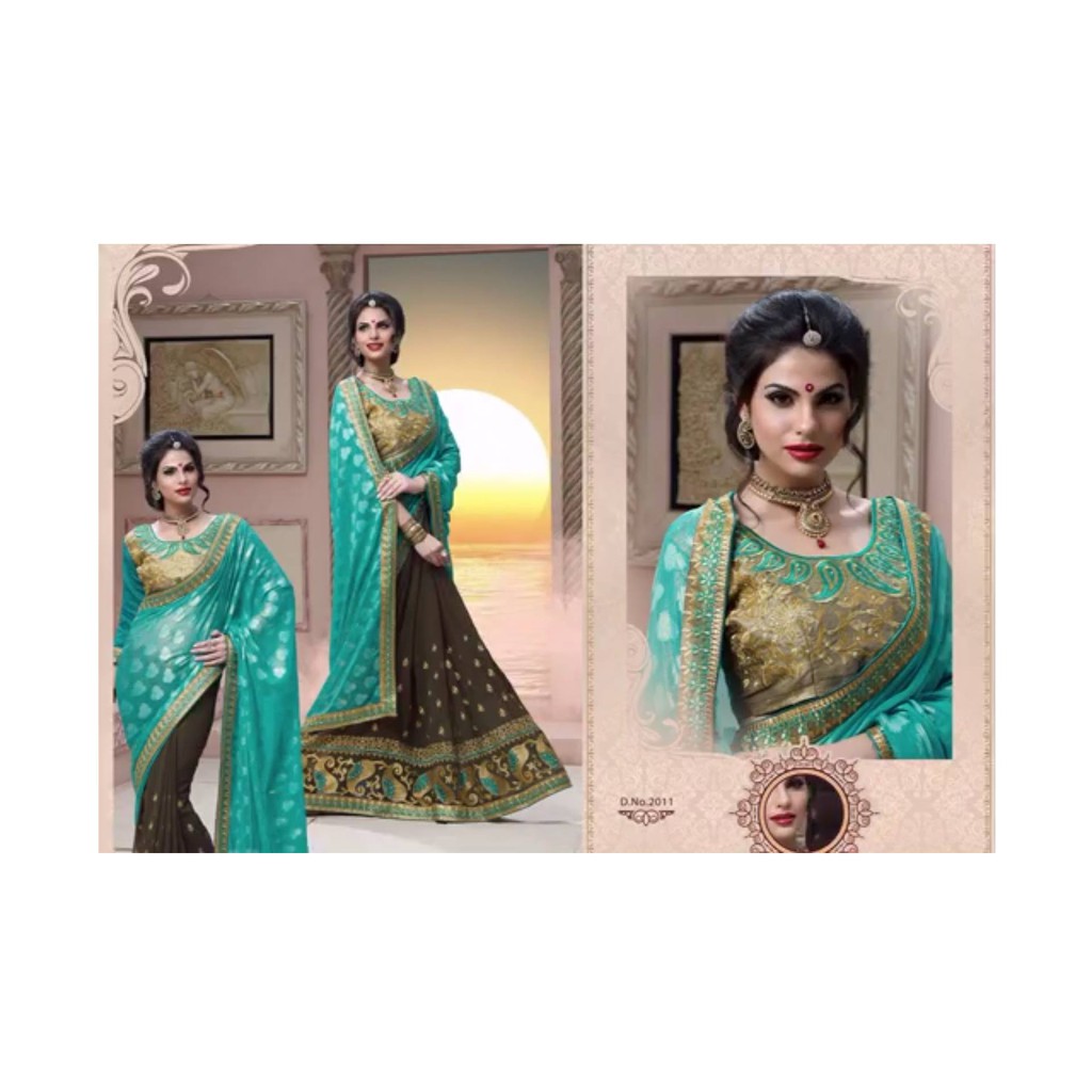 HALF N HALF DINNER SAREES