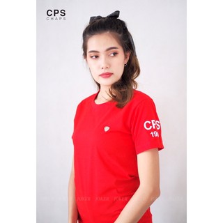 เสื้อยืดงานป้าย 🔖 CPS ปักแขน Cotton 💯% (SL)