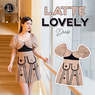 BLT BRAND การันตีเสื้อผ้าแบรนด์แท้ มินิเดรส สีน้ำตาล ละมุนๆ LATTE LOVELY Size XS