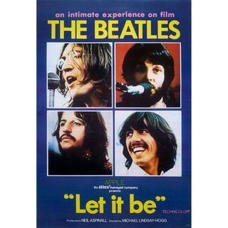 โปสเตอร์ รูปถ่าย วง ดนตรี 4เต่าทอง The Beatles - Let It Be (1970) POSTER 24"x35" Inch British Pop Rock MUSIC