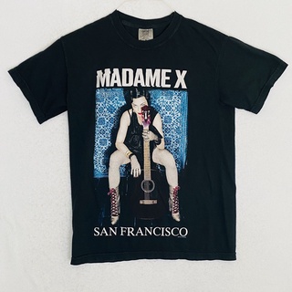 tshirtเสื้อยืดคอกลมฤดูร้อน2019 เสื้อยืดลําลอง แขนสั้น คอกลม พิมพ์ลาย Madonna Madame X ขนาดเล็ก ใส่สบายSto4XL