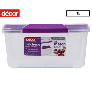 กล่องถนอมอาหาร Match-ups™ Clips Oblong, 3L