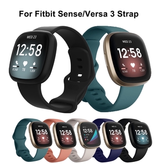 สายนาฬิกาข้อมือซิลิโคน ระบายอากาศ สําหรับ Fitbit Versa 3 Fitbit Sense Versa3