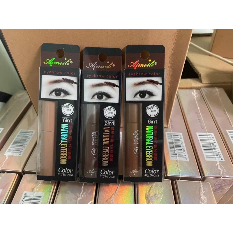 [พร้อมส่ง] มาสคาร่าคิ้ว 3 มิติเนื้อครีมกันน้ำ กันเหงื่อ คิ้วดูมีมิติ สวย ธรรมชาติ พร้อมแปรงปัดคิ้ว 5 g. No3