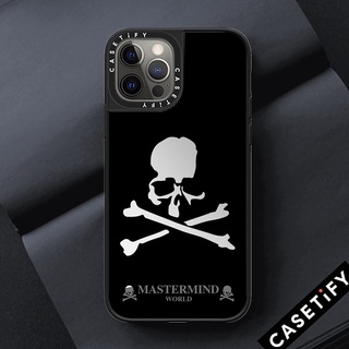 Casetify เคสโทรศัพท์มือถือกระจก กันกระแทก ลายกะโหลก MASTERMIND WORLD สําหรับ iPhone 14 Pro MAX 14 Plus 13 Mini 12 Promax 11 XR X XS MAX 7G 7 Plus SE2020