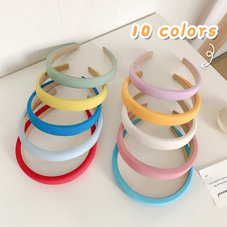 [สุ่ม 2 ชิ้น] ที่คาดผมฟองน้ํา สีพื้น เครื่องประดับผม น่ารัก ที่คาดผม เครื่องประดับผม สาวเกาหลี หวาน ทุกการแข่งขัน ที่คาดผม แฟชั่นที่เรียบง่าย อุปกรณ์เสริม