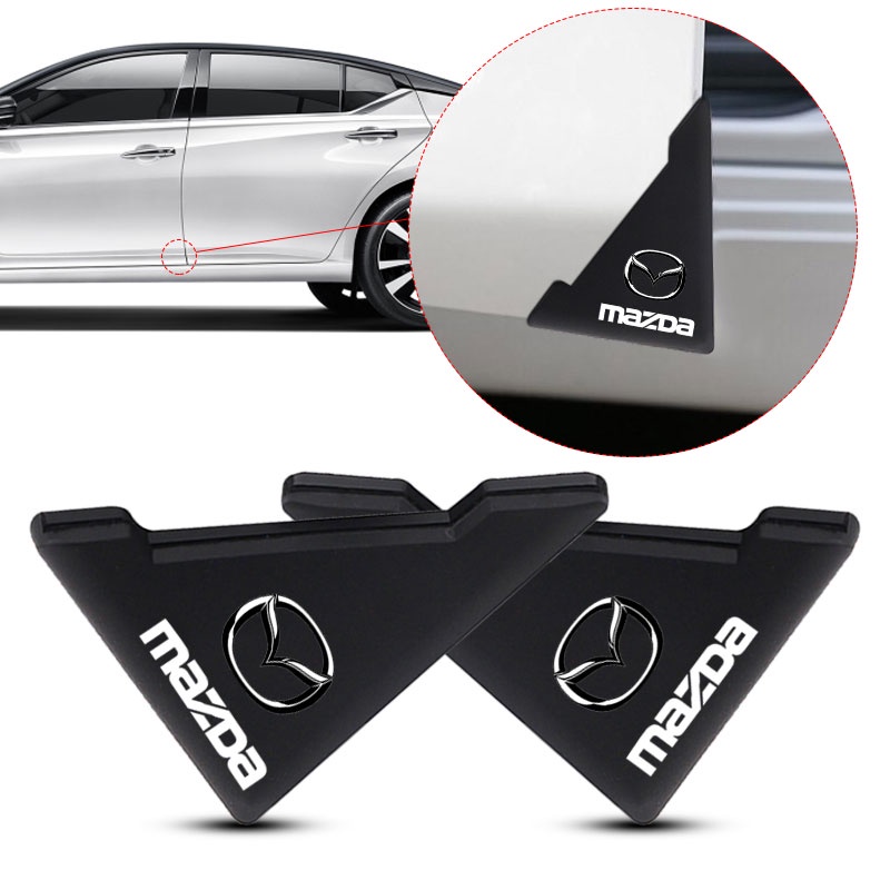 【Mazda/มาสด้า】2ชิ้น กันชนบประตูรถยนต์ เคสซิลิโคนกันกระแทก เคสกันรอยประตูรถ เคสกันชนประตูรถ กันชนรถ กันกระแทกกันชน กันกระแทกขอบประตู แต่งรถ อุปกรณ์รถ แผ่นยางกันกระแทกประตูรถยนต์สําหรับ สติ๊กเกอร์กันรอยขีดข่วน Mazda Mazda2 Mazda3 CX3 CX5 BT50 CX30 MX5 CX8