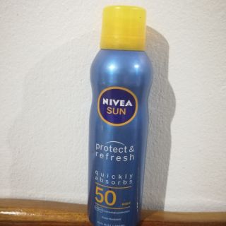 DEFECTS No sealed Nivea sun protect &amp; refresh cooling spf 20-50 สเปรย์กันแดด นีเวีย สูตรเย็น สดชื่น Fresh Clear spray