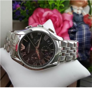 Ar1791 size 38 mm. Classic Silver Watch ใส่ได้ง่าย ไม่เหมือนใครในแบบที่คุณชอบ