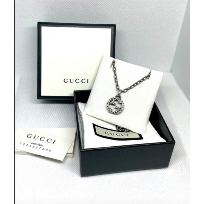 ❌ Reserved ❌ ของแท้ 100% 🛍 สร้อยคอกุชชี่ Gucci Interlocking G Ag925