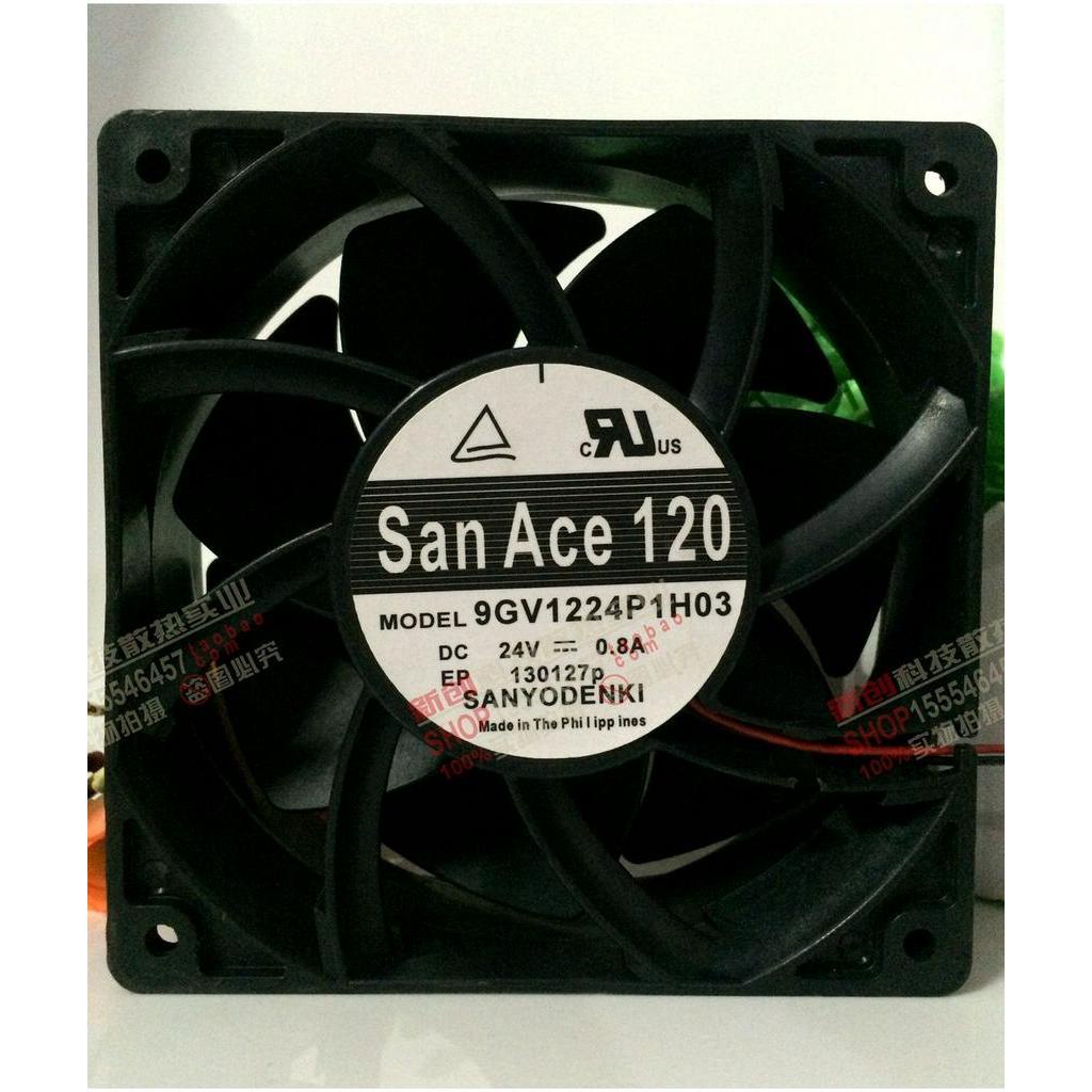 Sanyo 9gv1224p1h03 12 ซม.12038 24v 0.8A High Air Volume ความถี่ Conversion อุตสาหกรรมควบคุมพัดลม