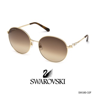 Swarovski SW0180 - 32F กรอบแว่นตาประดับด้วยเพชรคริสตัลของ SWAROVSKI ดีไซน์อิตาลี