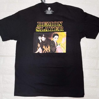 เสื้อยืดคอกลมcrew neckเสื้อการ์ตูน Demon Slayer ลิขสิทธิ์แท้S-4XL