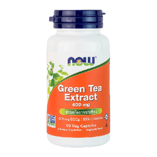 Now EGCg, Green Tea Extract, 400 mg 90 Veg Capsules " ต้านอนุมูลอิสระ ขับสารพิษ เร่งเผาผลาญ "