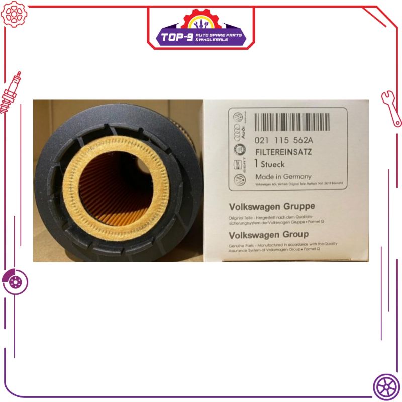 021115562กรองน้ํามันเครื่องสําหรับ VW Goif Jetta Passat VR6 AUDI A8 Q7 Cayenne