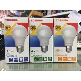 TOSHIBA หลอดไฟ LED 4W / 7W / 9W / 11W / 13W / 15W / 18W ขั้ว E27 แสงขาว / แสงคูล / แสงส้ม