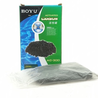 BOYU วัสดุกรองน้ำตู้ปลาคาร์บอน รุ่น AC-300 สีดำ