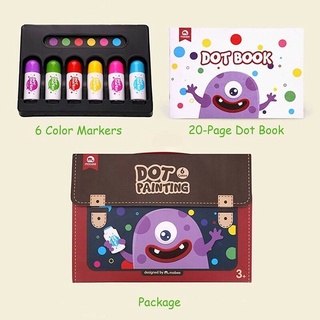 ชุด #ระบายสี Dot Maker 6 สี แบรนด์ Mobee #ของเล่นระบายสี #ของเล่น #toy