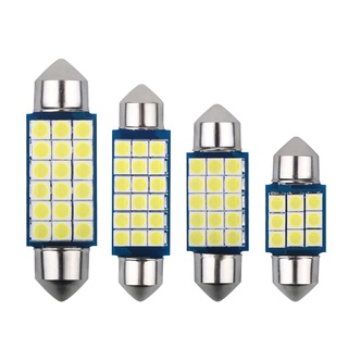 ใหม่ หลอดไฟ LED 3030 18SMD 31 มม. 36 มม. 39 มม. 41 มม. C5W C10W 12V สีขาว สําหรับติดป้ายทะเบียนรถยนต์