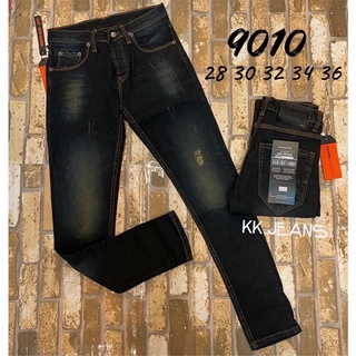 กางเกงยีนส์ ขาเดฟ ผู้ชาย ป้าย chp สีสนิม no.9010
