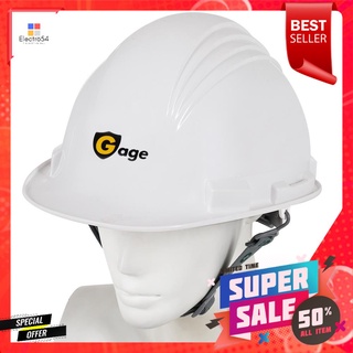 หมวกนิรภัย GAGE HDPE สีขาวSAFETY HELMET GAGE HDPE WHITE