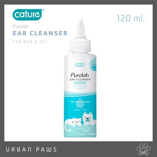 Cature Purelab Ear Cleanser ผลิตภัณฑ์ล้างและทำความสะอาดช่องหู สำหรับสุนัขและแมว 120 ml