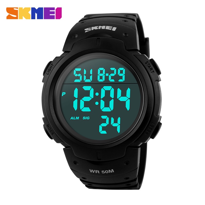 SKMEI 1068 นาฬิกาข้อมือดิจิตอล Chronograph สำหรับผู้ชาย กันน้ำ 50M