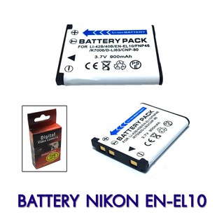 (แพ็คคู่ 2 ชิ้น) แบตเตอรี่กล้อง Nikon Camera Battery รุ่น EN-EL10 Battery for Nikon