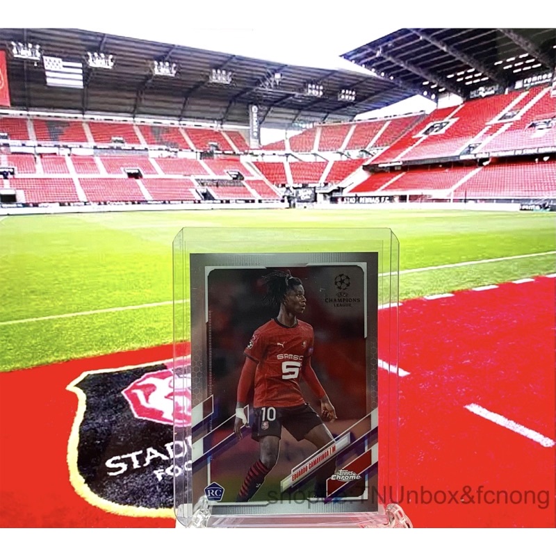 การ์ดนักฟุตบอล 2020-21 Topps Chrome UCL - Eduardo Camavinga RC