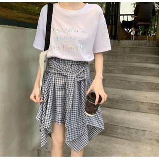 ❤️(พร้อมส่ง)​ชุดเซทเสื้อกระโปรงสไตล์เกาหลี