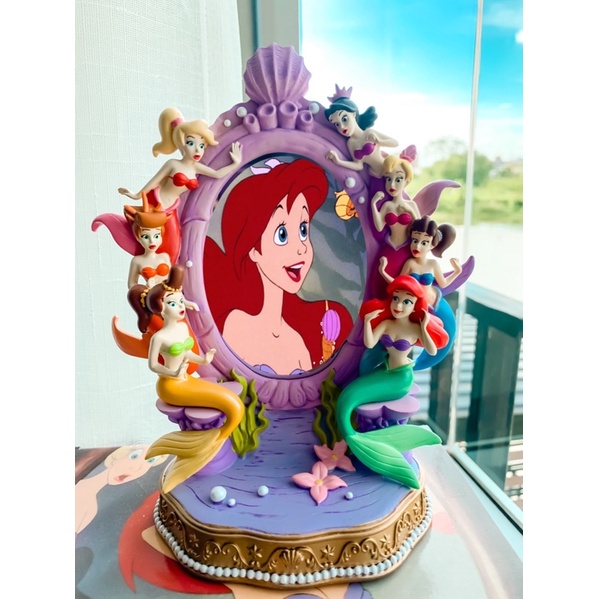 Little Mermaid Stand Mirror Story Collection Ariel Sisters Figure ...