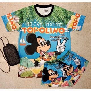 เซทเสื้อยืด &amp; กางเกงขาสั้นลายมิกกี้เม้าส์Topolino