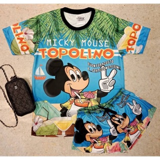 เซทเสื้อยืด &amp; กางเกงขาสั้นลายมิกกี้เม้าส์Topolino