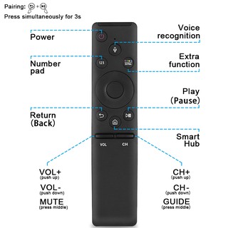 ใหม่ รีโมตคอนโทรล BN59-01298C แบบเปลี่ยน สําหรับ Samsung Smart LCD LED 4K HDTV UA55 65 75 82NU8000JXXZ Fernbedienung J021