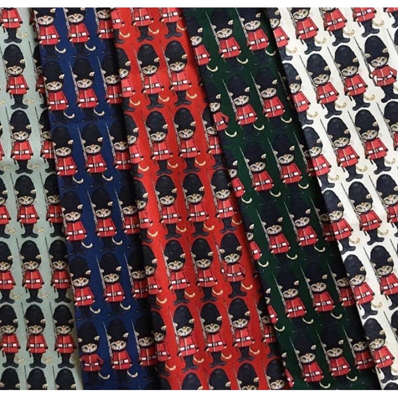 ผ้าญี่ปุ่น Ringo ลายดังจากทางญี่ปุ่น เนื้อแคนวาส cotton 100% made in japan 🇯🇵 (ราคาต่อ 1 หลา)