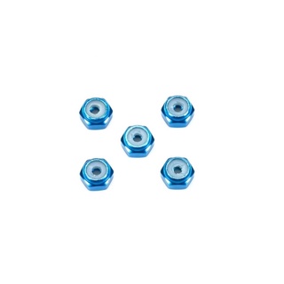 Tamiya Item 15500 : 2mm Aluminum Lock Nut (Blue, 5pcs.)