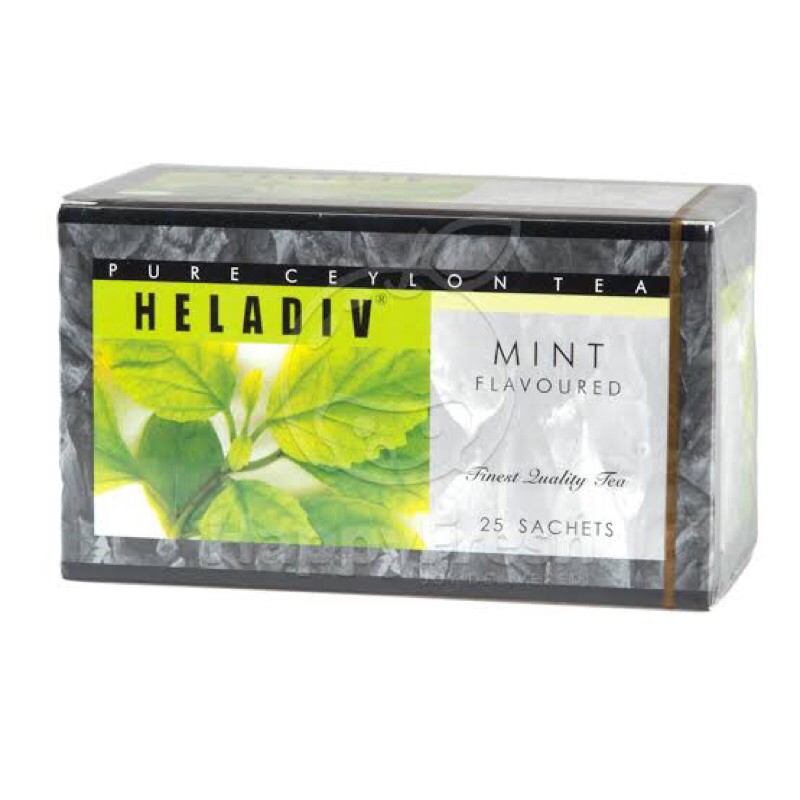 ชาดำกลิ่นมินต์ ชาซีลอน ชามินต์ จากศรีลังกา Heladiv pure ceylon tea Mint flavoured tea mint tea ชาชนิ